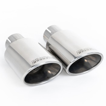 Mini Cooper S R56/R58 - Resonated (Quieter) Cat-Back Exhaust System with Twin Oval Tailpipes - Non John Cooper Works Body Kit