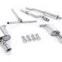 Mini Cooper S R55 Clubman - Resonated (Quieter) Cat-Back Exhaust System with Polished Dual JET Trims