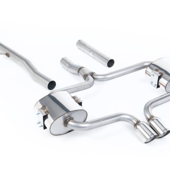 Mini Cooper S R52 - Non-Resonated (Louder) Cat-Back Exhaust System with Polished Trims