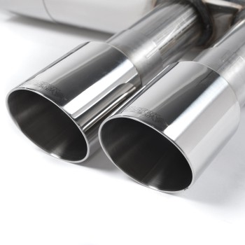 Mini Cooper S F56 - Non-Resonated (Louder) Cat-Back Exhaust System with Polished Tips - Polished
