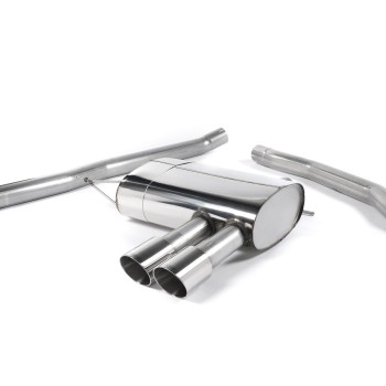 Mini Cooper S F56 - Non-Resonated (Louder) Cat-Back Exhaust System with Polished Tips - Polished