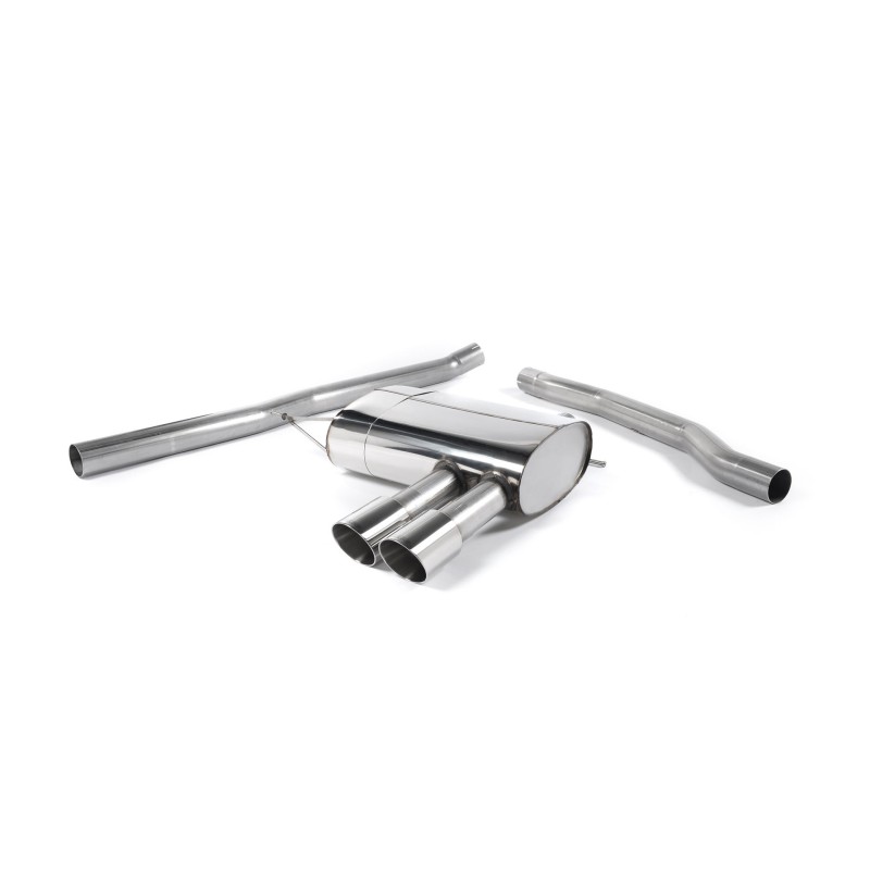 Mini Cooper S F56 - Non-Resonated (Louder) Cat-Back Exhaust System with Polished Tips - Polished