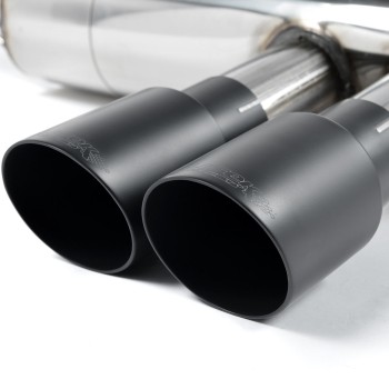 Mini Cooper S F56 - Non-Resonated (Louder) Cat-Back Exhaust System with Cerakote Black Tips - Cerakote Black