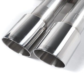 Mini Cooper S F56 - Resonated (Quieter) Cat-Back Exhaust System with Polished Tips - Polished