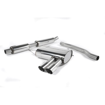 Mini Cooper S F56 - Resonated (Quieter) Cat-Back Exhaust System with Polished Tips - Polished