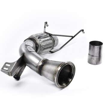 Mini Cooper S F55/F56 - Large Bore Downpipe with Catalyst Delete (For Milltek Cat-Back) - Milltek Cat-Back