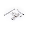 Mini Cooper S F56 - Non-Resonated (Louder) Cat-Back Exhaust System with Titanium Tips - Brushed Titanium