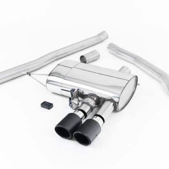 Mini Cooper S F56 - Valved & Non-Resonated (Louder) Cat-Back Exhaust System with Carbon Fibre Tips - Carbon Fibre