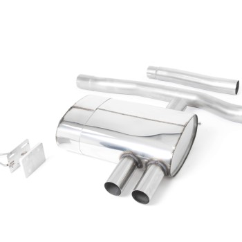 Mini Cooper S/JCW F56 (LCI Only) - GPF/OPF Back Exhaust System with Titanium GT-90 Trims - Brushed Titanium