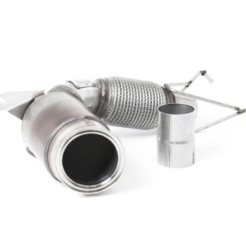 Mini Cooper S/JCW F55/F56 (LCI Only) - Large Bore Downpipe with Hi-Flow Sports Cat (For Milltek Systems) - Milltek System