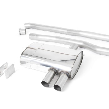 Mini Cooper S/JCW F56 - Non-Resonated (Louder) Cat-Back Exhaust System with GPF Bypass & Burnt Titanium GT-90 Trims - Burnt Titanium