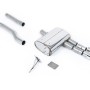 Mini Cooper S F55 (LCI Only) - GPF/OPF Back Exhaust System with Polished GT-90 Trims - Polished