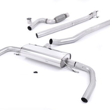 Mercedes CLA45 AMG - Non-Valved & Non-Resonated (Louder) Cat-Back Exhaust System - Uses OE Trims - Non-Valved