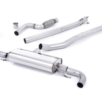 Mercedes A45 AMG W176 - Non-Resonated Cat-Back Exhaust System (Uses OE Trims) - Valved
