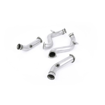 Mercedes C63/C63S W205 & E63S AMG - Large Bore Downpipe Pair with Catalyst Delete (For Milltek or OE Exhaust)