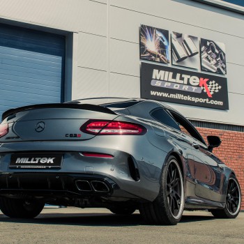 Mercedes C63/C63S W205 Saloon (Non GPF Models) - Rear Silencers with Milltek Active Valve Control