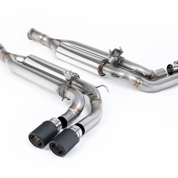 Mercedes G63 W463 (UK/Euro GPF Models) - Cat-Back Exhaust System with Carbon Trims - Carbon Fibre