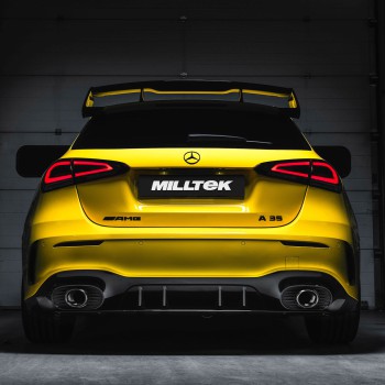Mercedes A35 AMG W177 Hatch (GPF Models) - Non-Valved GPF/OPF Back Race Exhaust System (Uses OE Trims) - Non-Valved