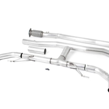 Mercedes A35 AMG W177 Hatch (GPF Models) - Non-Valved Cat-Back Race Exhaust System (Louder) with GPF Delete (Uses OE Trims) - Non-Valved