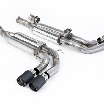 Mercedes G63 W463 (ROW Non GPF Models) - Valved Cat-Back Exhaust System with Carbon Trims - Carbon Fibre