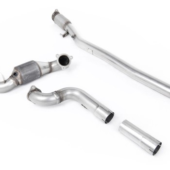 Mercedes A35 AMG (GPF Models) - Large Bore Downpipe with Hi Flow Sports Cat (For Milltek) - Non Hybrid Models