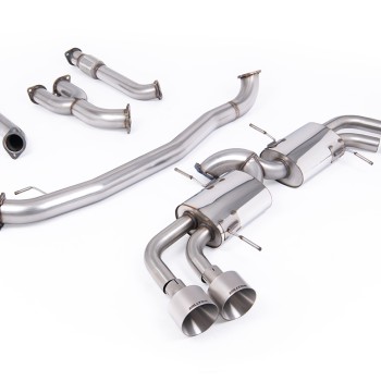 Nissan GT-R R35 - Non-Resonated Race Primary Cat-Back Exhaust System - Brushed Titanium