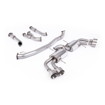 Nissan GT-R R35 - Non-Resonated Race Primary Cat-Back Exhaust System - Brushed Titanium