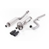 Peugeot 208 GTi - Resonated (Quieter) Cat-Back Exhaust System with Cerakote Black Trims - Cerakote Black