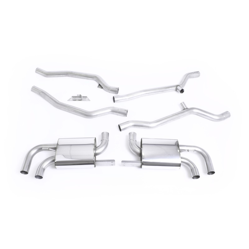 Porsche Cayenne 958 Turbo V8 (Pre-Facelift) - Non-Resonated (Louder) Cat-Back Exhaust System - Uses OE Trims - OE Tips