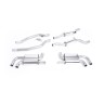 Porsche Cayenne 958 Turbo V8 (Pre-Facelift) - Resonated (Quieter) Cat-Back Exhaust System - Uses OE Tips