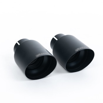 Porsche 987 S 3.4 Boxter/Cayman (Gen 2) - Non-Resonated (Louder) Cat-Back Exhaust System with Ceramic Black Trims - Cerakote Black