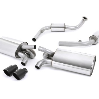 Porsche 987 S 3.4 Boxter/Cayman (Gen 2) - Resonated (Quieter) Cat-Back Exhaust System - Cerakote Black