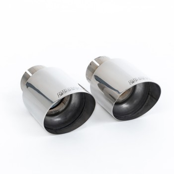 Porsche 987 S 3.4 Boxter/Cayman (Gen 2) - Non-Resonated (Louder) Cat-Back Exhaust System with Polished Trims - Polished