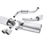 Porsche 987 S 3.2 Boxter/Cayman (Gen 1) - Cat-Back Exhaust System with Polished Trims - Polished