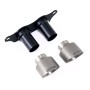 Porsche 991.2 GT3 & GT3 RS - GT-100 Brushed Titanium Trims & Mounting Plate - Fits to OE Silencer - Brushed Titanium