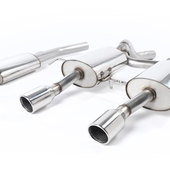 Renault Clio 182 2.0 16V - Resonated (Quieter) Cat-Back Exhaust System with Dual Polished Trims