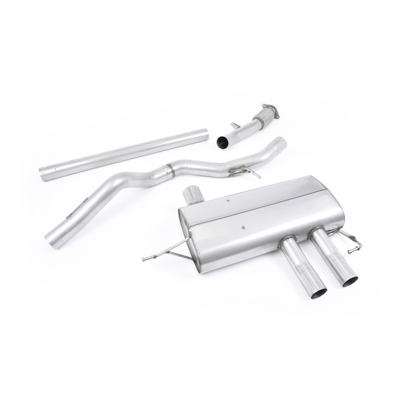 Renault Megane Renaultsport 280 (Non GPF Models) - Non-Resonated Cat-Back Exhaust System - Uses OE Tips