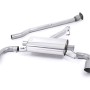 Toyota GT86/Subaru BRZ - Non-Resonated (Louder) Secondary Cat-Back Exhaust System with Brushed Titanium Trims - Brushed Titanium
