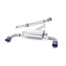 Toyota GT86/Subaru BRZ - Resonated (Quieter) Secondary Cat-Back Exhaust System with Burnt Titanium Trims - Burnt Titanium