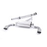 Toyota GT86/Subaru BRZ - Resonated (Quieter) Secondary Cat-Back Exhaust System with Brushed Titanium Trims - Brushed Titanium