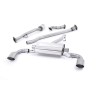 Toyota GT86/Subaru BRZ - Non-Resonated (Louder) Primary Cat-Back Exhaust System with Brushed Titanium Trims - Brushed Titanium