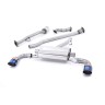 Toyota GT86/Subaru BRZ - Non-Resonated (Louder) Primary Cat-Back Exhaust System with Burnt Titanium Trims - Burnt Titanium