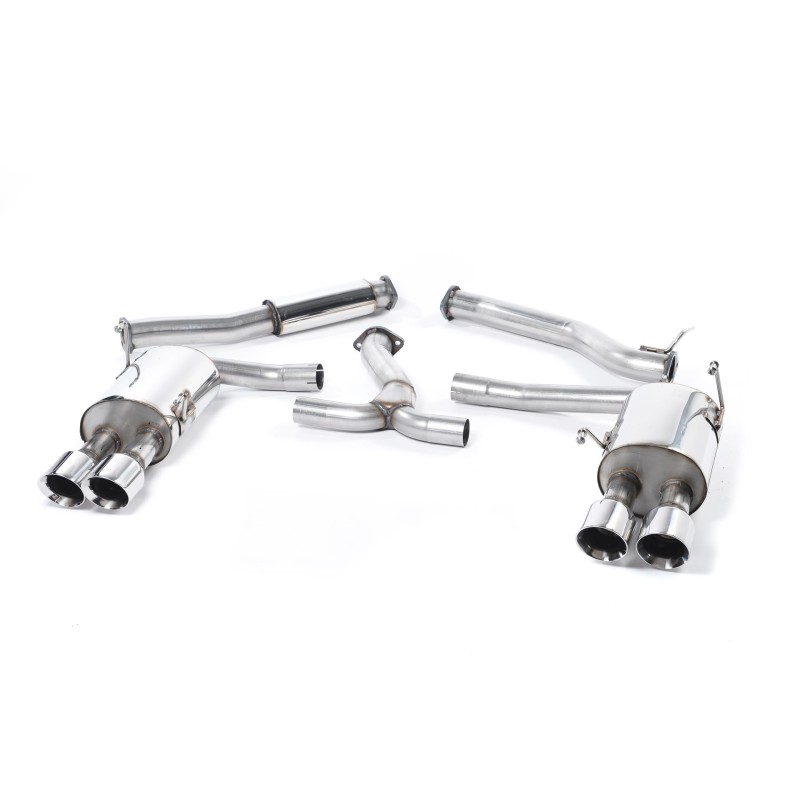 Subraru Impreza WRX & STi (2014 - 2021) - Resonated (Quieter) Cat-Back Exhaust System with MSUB169 Connector & Polished GT-100 Tips - Polished