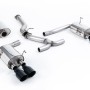 Subraru Impreza WRX & STi (2014 - 2021) - Resonated (Quieter) Cat-Back Exhaust System with Cerakote Black GT-100 Tips - EC Approved - Cerakote Black
