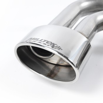 Seat Leon Cupra 2.0T FSI - Non-Resonated (Louder) Cat-Back Exhaust System with Single Polished Oval Tip