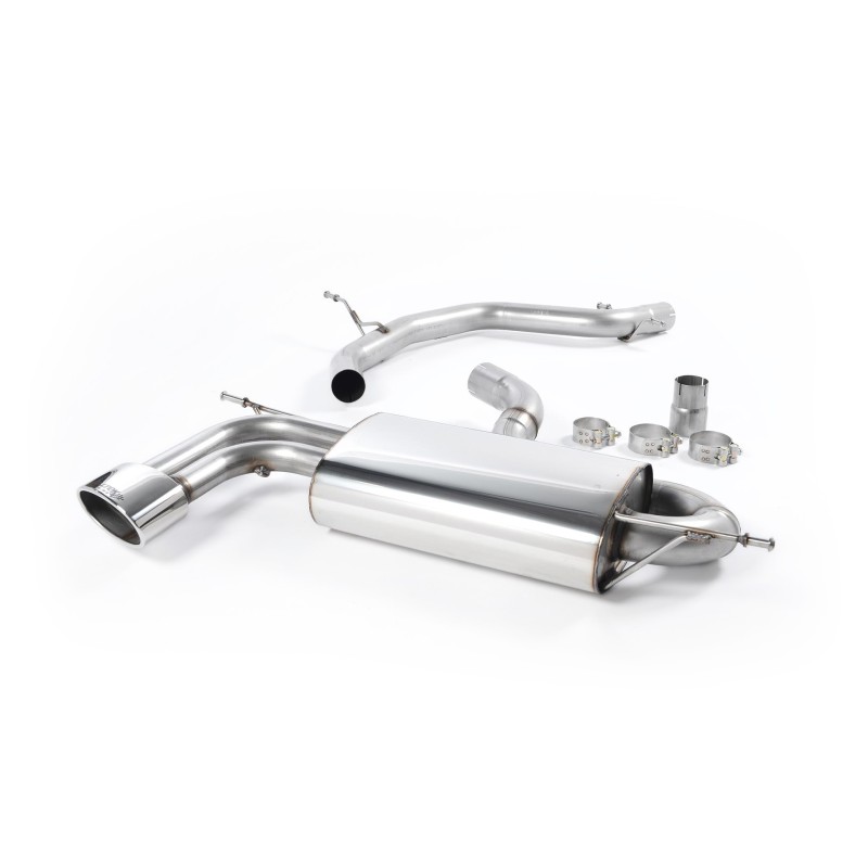 Seat Leon Cupra 2.0T FSI - Non-Resonated (Louder) Cat-Back Exhaust System with Single Polished Oval Tip