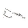 Seat Leon FR 2.0 TDI - Non-Resonated (Louder) Cat-Back Exhaust System with Single Polished Oval Tip (Cupra K1 Style)