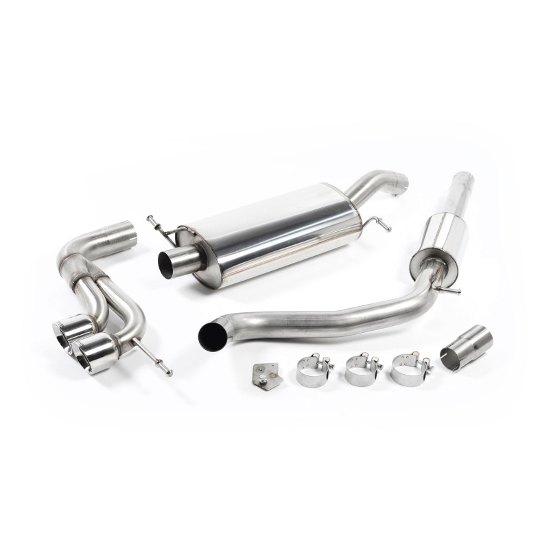 Seat Ibiza Cupra/Bocanegra 1.4 TSI - Resonated (Quieter) Cat-Back Exhaust System with Twin Polished Tips
