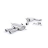 Seat Leon Cupra R 2.0 TSI 265ps - Resonated (Quieter) Cat-Back Exhaust System with Polished GT100 Tips - Polished