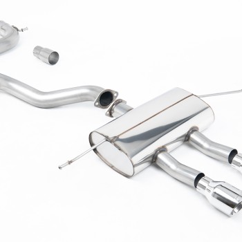 Seat Leon Cupra R 2.0 TSI 265ps - Non-Resonated (Louder) Cat-Back Exhaust System with Dual Polished GT100 Tips